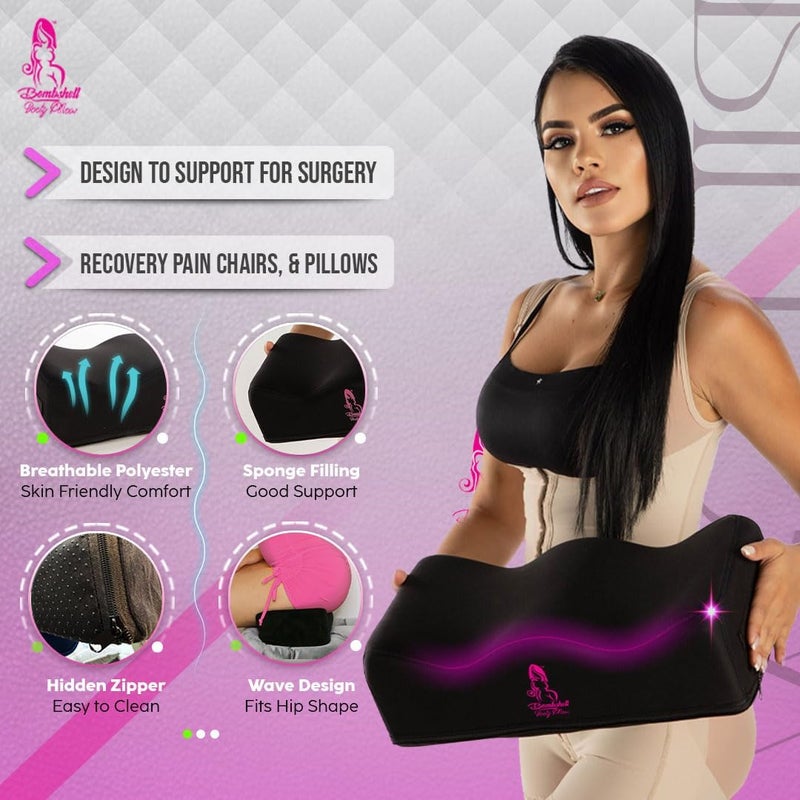 bombshell booty pillow BBL Pillow After Surgery for Sitting, Brazilian Butt Lift Pillow Lifting Cushion for Recovery, Home, Driving and Office Chair Use, BBL Surgery Essentials Post Surgery Supplies - Image 3